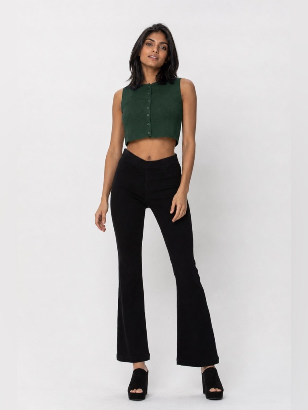 Mandalay Flex™ Denim Mid Rise
Jeggings Black Short  S, M, L and XL